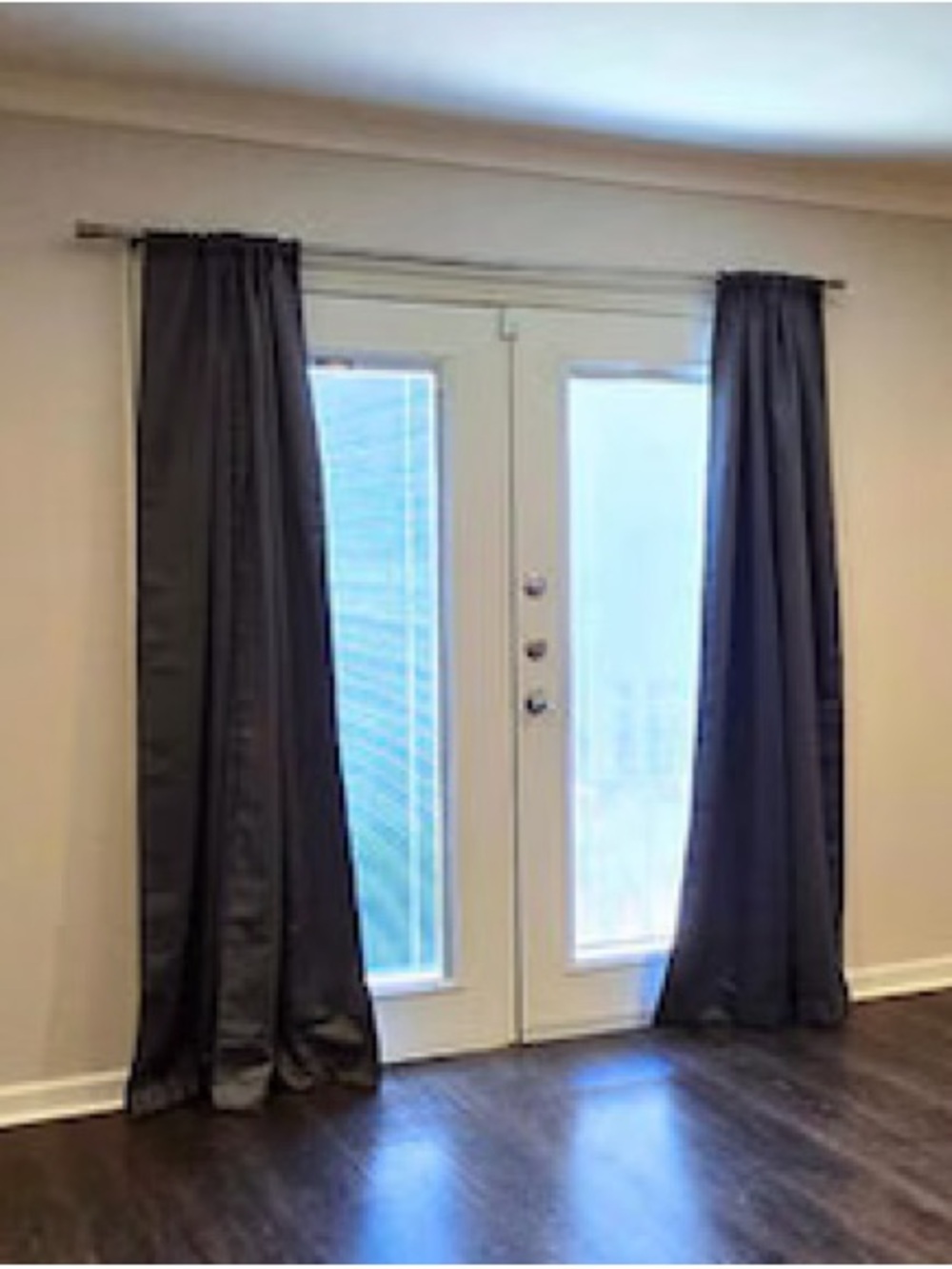 Grey blackout curtains - 27.5”x84”